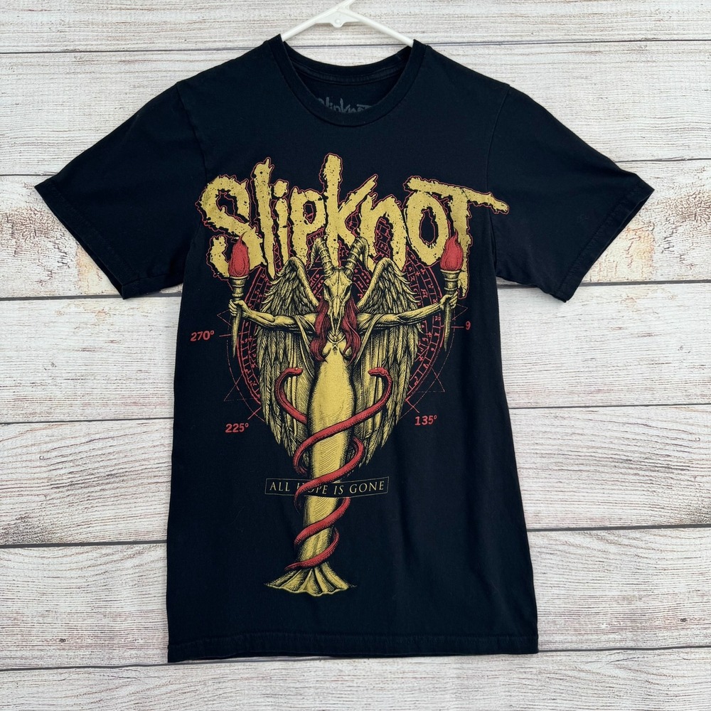 Slipknot T-Shirt Mens Small Black All Hope Is Gone Angels Lie Graphic Band Tee
